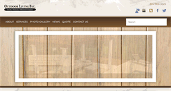 Desktop Screenshot of outdoorlivinginc.com